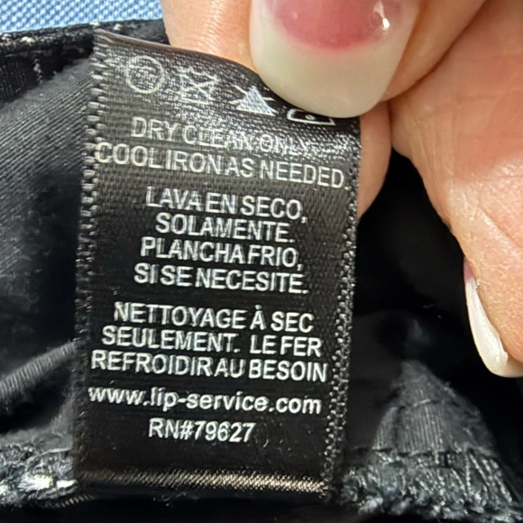 Lip Service Pinstripe Flare Pants Ankle Zip Sz34 Women’s - Picture 8 of 12